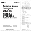 Hitachi ZX670- Excavator Technical and Operation Manual