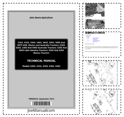 John Deere 5000 Series Tractors Worlwide Technical Manual