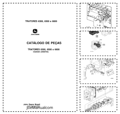 John Deere 6300 6500 6600 Tractors Parts Catalog