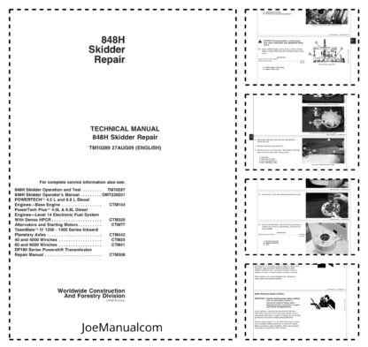 John Deere 848H Skidder Repair Manual