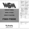 Kubota F1900 Mower Workshop Manual