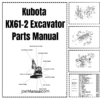 Kubota KX61-2 Excavator Parts Manual
