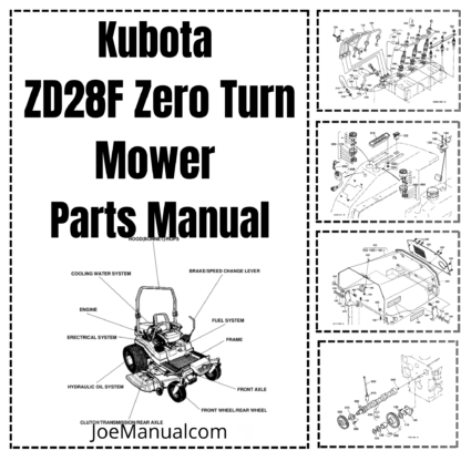 Kubota ZD28F Zero Turn Mower Parts Catalog
