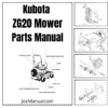 Kubota ZG20 Mower Parts Catalog