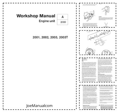 Volvo Penta 2001, 2002, 2003, 2003T Workshop Manual