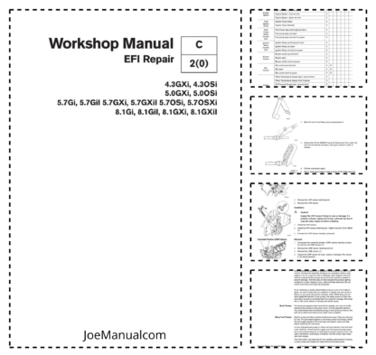 Volvo Penta 4.3GXi- 8.1GXil EFI Repair Workshop Manual