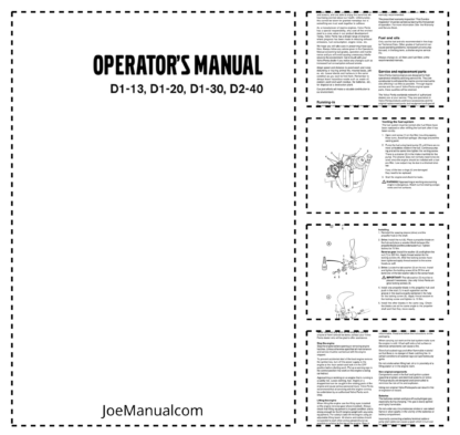 Volvo Penta D1-13203040 Operators Manual