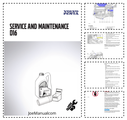Volvo Penta D16 Service And Maintenance Manual