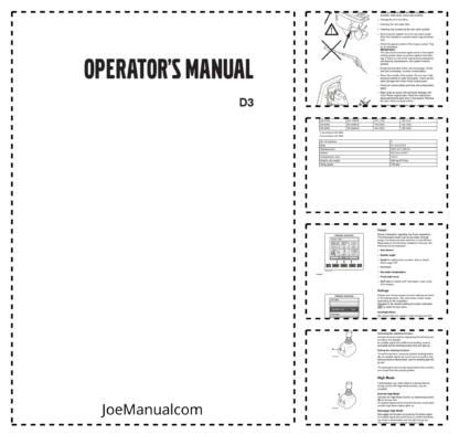 Volvo Penta D3 Operators Manual