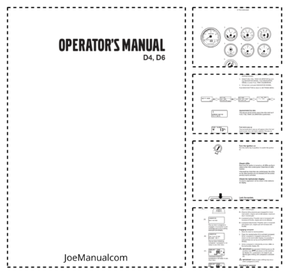 Volvo Penta D4, D6 Operators Manual