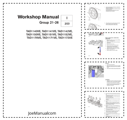 Volvo Penta Group 21-26 Tad1140ve-Tad1172ve Workshop Manual