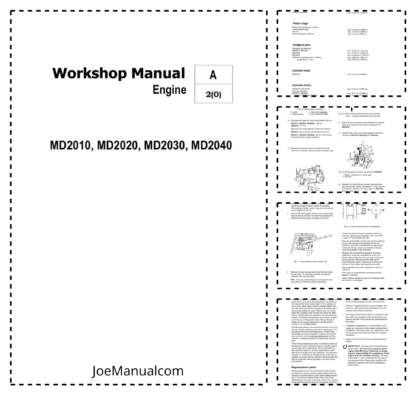 Volvo Penta MD2010 MD2020 MD 2030 MD2040 Workshop Manual