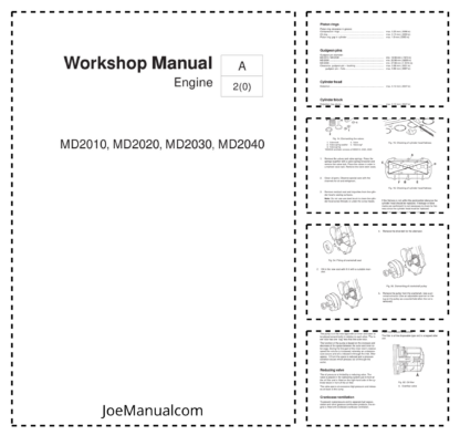 Volvo Penta MD2010202020302040 Engine Workshop Manual