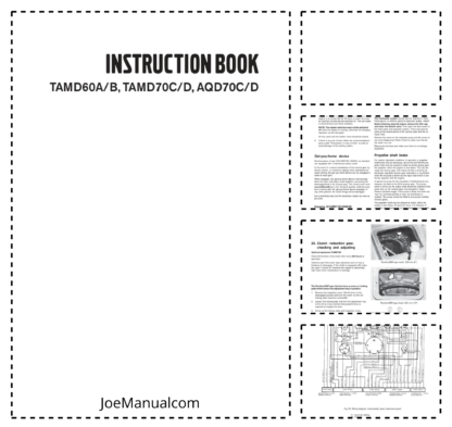 Volvo Penta Oil TAMD60AB, TAMD70CD, AQD70CD Instruction Manual