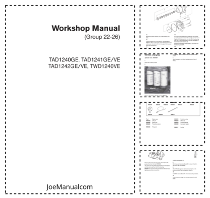 Volvo Penta TAD1240GE, TAD1241GEVE, TAD1242GEVE, TWD1240VE Group 22-26 Workshop Manual