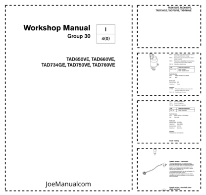 Volvo Penta TAD650VE- TAD760VE Group 30 Woskshop Manual