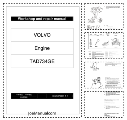 Volvo Penta TAD734GE Engine Workshop and Repair Manual