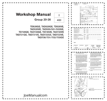 Volvo Penta TD520GE- TAD730731732733GE Group 20-26 Workshop Manual