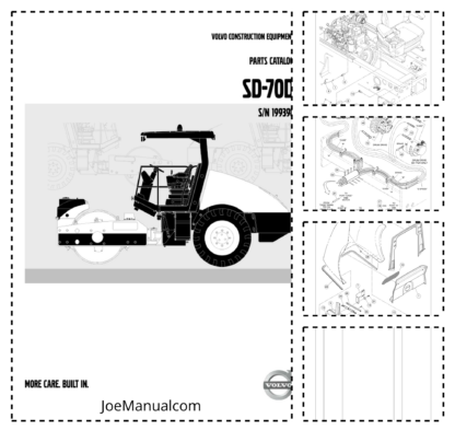 Volvo SD-70D Vibratory Compactor Parts Catalog