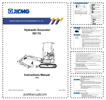 XCMG XE17U Operator Manual