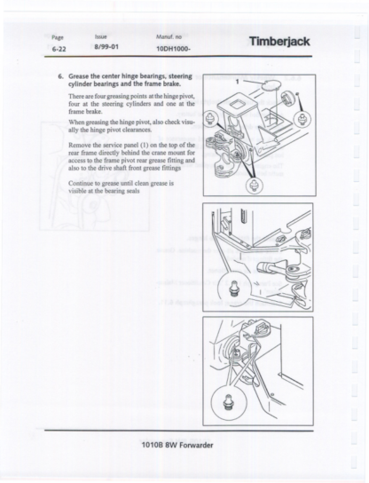 Timberjack 1010B 8W Forwarder Operator Manual - Image 9