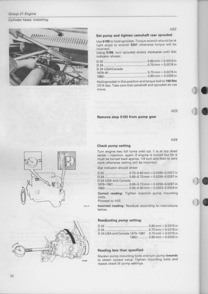 Volvo D 20 D24 Service Manual 1988 - Image 11