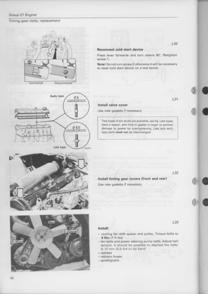 Volvo Engine 240 D20 D24 Service and maintenance Manual - Image 10