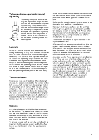 Volvo Engine AQ125 AQ145 Workshop Manual - Image 8