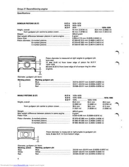 Volvo Engine B27A Service Manual - Image 7