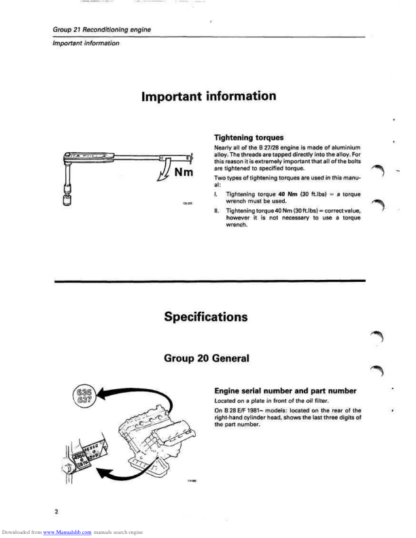 Volvo Engine B27A Service Manual - Image 5