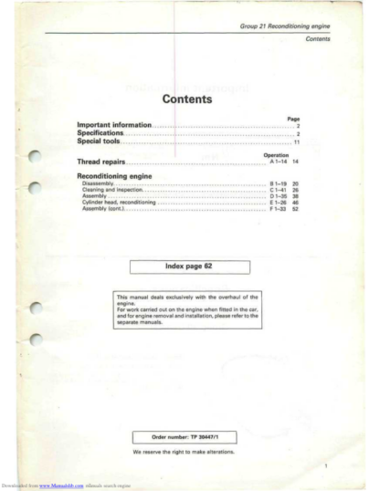 Volvo Engine B27A Service Manual - Image 4