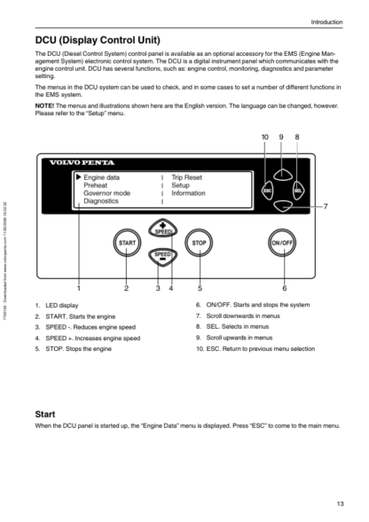 Volvo Penta 16 Liter(EMS2) Generrating Set And Industrial Engines Operators Manual_2 - Image 9