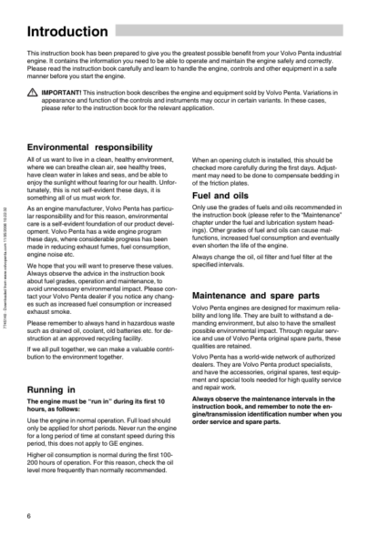 Volvo Penta 16 Liter(EMS2) Generrating Set And Industrial Engines Operators Manual_2 - Image 8