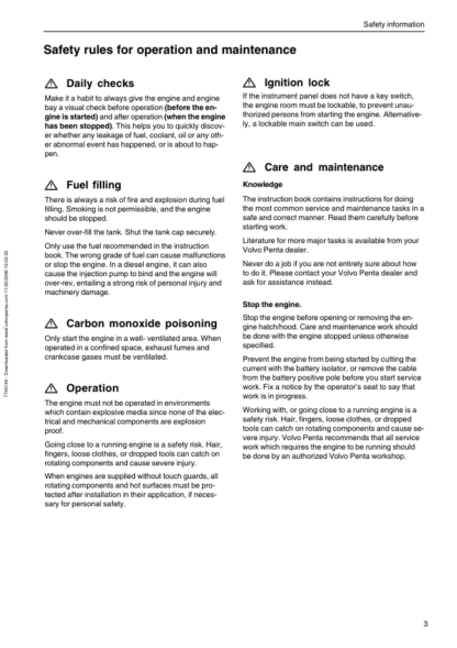 Volvo Penta 16 Liter(EMS2) Generrating Set And Industrial Engines Operators Manual_2 - Image 6