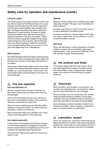 Volvo Penta 16 Liter(EMS2) Generrating Set And Industrial Engines Operators Manual_2 - Image 7