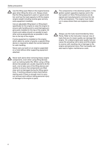 Volvo Penta 2001, 2002, 2003, 2003T Workshop Manual - Image 4