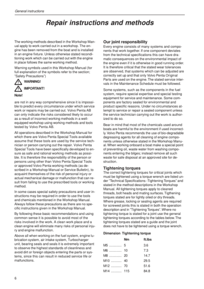 Volvo Penta 2001, 2002, 2003, 2003T Workshop Manual - Image 6