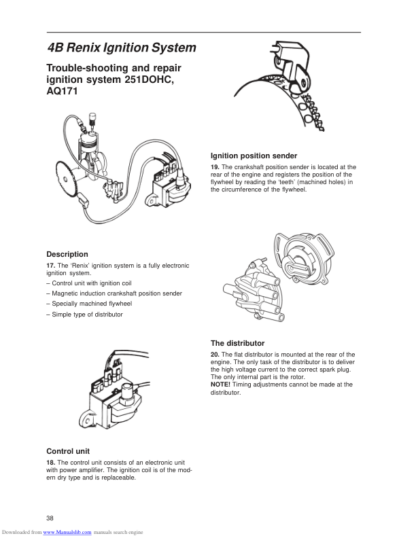 Volvo Penta 230 250 251 DOHC AQ131 AQ151 AQ171 Engine Workshop Manual - Image 8