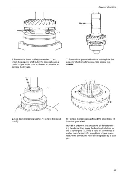 Volvo Penta 280-DP - 290-DP, SP-AB, DP-ABC Drives Workshop Manual - Image 14