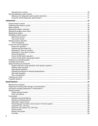 Volvo Penta 3.0 GS 4.3GL 5.0GL 5.7GS DPX Operators Manual - Image 5