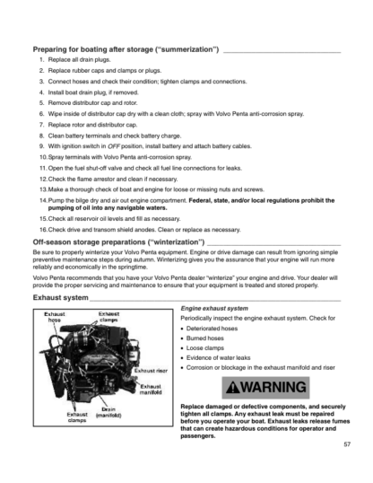 Volvo Penta 3.0 GS 4.3GL 5.0GL 5.7GS DPX Operators Manual - Image 11