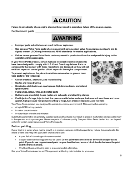 Volvo Penta 3.0 GS 4.3GL 5.0GL 5.7GS DPX Operators Manual - Image 14