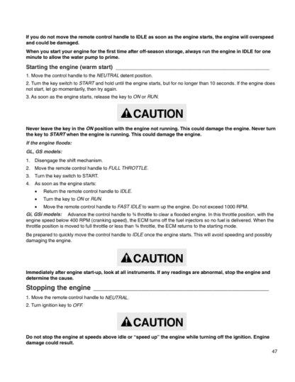 Volvo Penta 3.0 GS 4.3GL 5.0GL 5.7GS DPX Operators Manual - Image 10