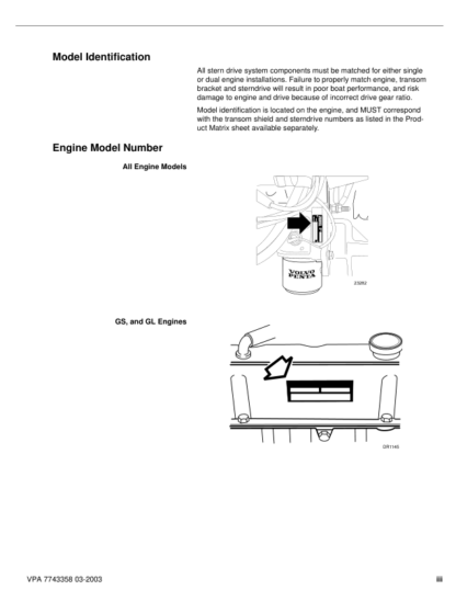 Volvo Penta 3.0GD 3.0GL Engine Workshop Manual - Image 4