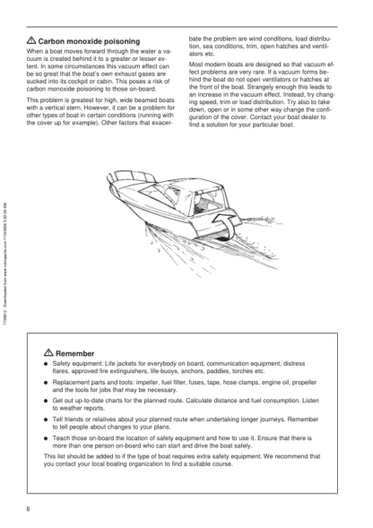 Volvo Penta 3.0GS SX- 5.7GSi DP-S Marine Engine Owners Manual - Image 6