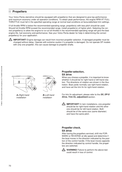 Volvo Penta 3.0GS SX- 5.7GSi DP-S Marine Engine Owners Manual - Image 11