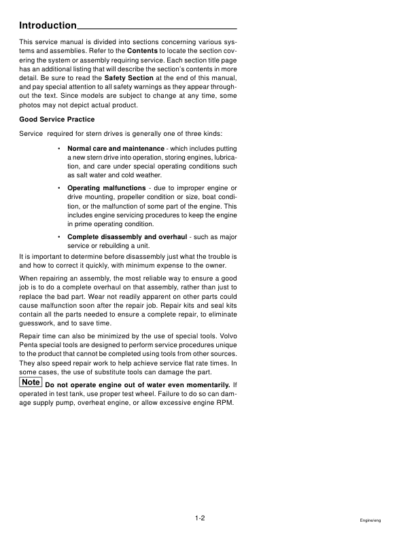 Volvo Penta 30GSMEFS- DPX415XEFS Engine Components Workshop Manual - Image 6