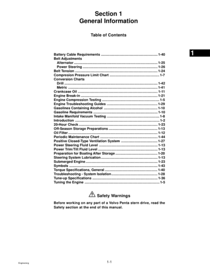 Volvo Penta 30GSMEFS- DPX415XEFS Engine Components Workshop Manual - Image 5