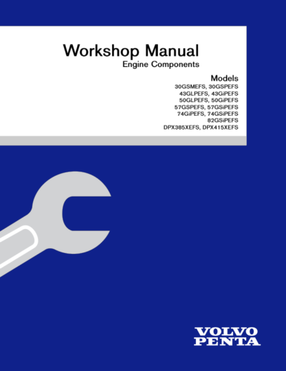 Volvo Penta 30GSMEFS- DPX415XEFS Engine Components Workshop Manual - Image 2