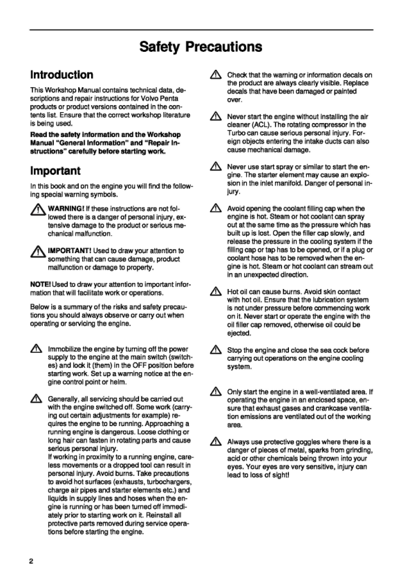 Volvo Penta 31, 32, 41, 42, 43, 300 Series Electrical System Workshop Manual - Image 4